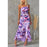 Flowers Print One-shoulder Dress Summer INS Casual Suspender Long Dresses Womens Clothing