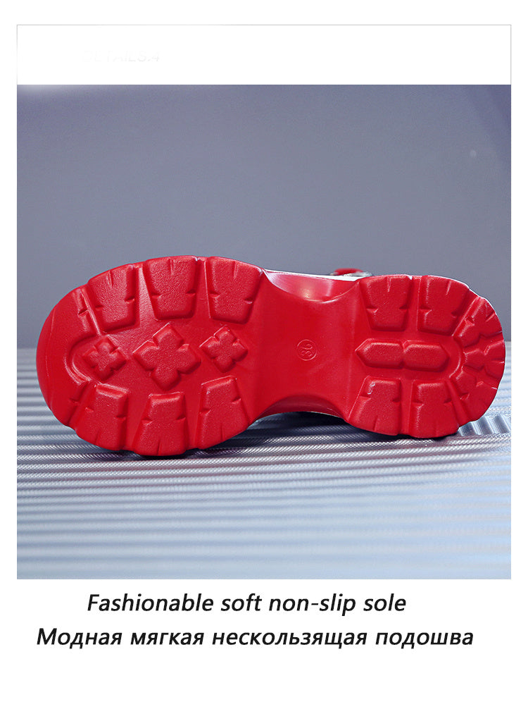 Platform Wedge Sandals For Women, Small Height 10cm High Heel Sandals