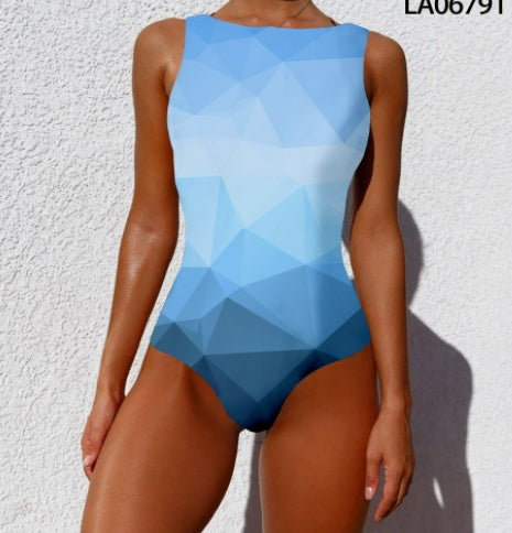 Ladies Acetate Polyester One Piece Body Shape Swimsuit