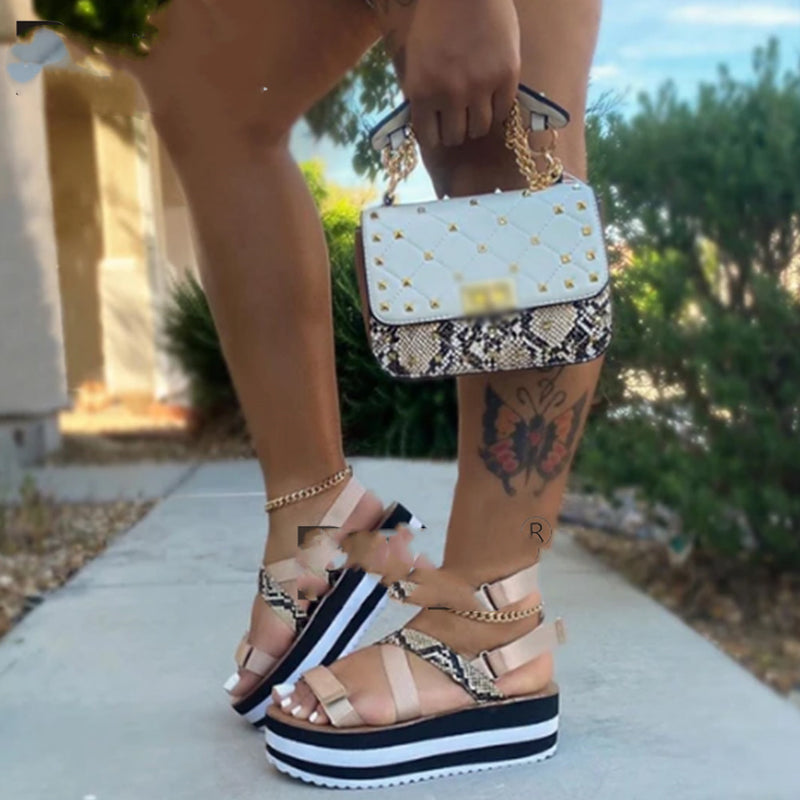 Thick soled sandals