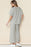 Bright White Textured Loose Fit T Shirt and Drawstring Pants Set