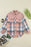 Light Pink Plaid Corduroy Patchwork Pocket Loose Shacket