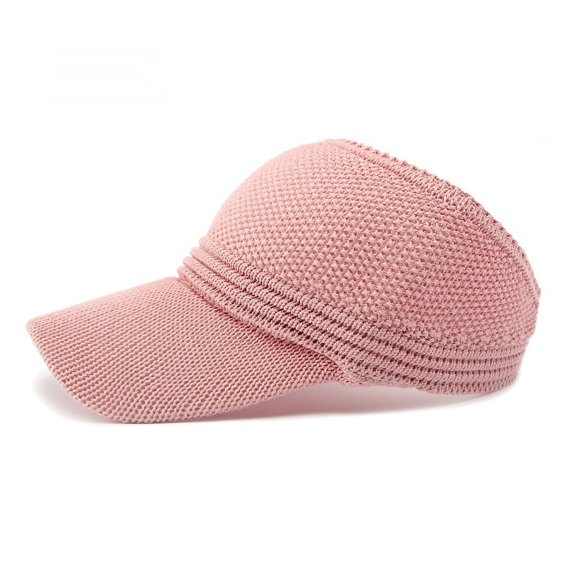Simple Light Board Empty Top Baseball Casual Sun-proof Sunshade Knitted Ventilation Cap