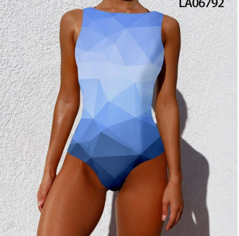 Ladies Acetate Polyester One Piece Body Shape Swimsuit