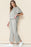 Bright White Textured Loose Fit T Shirt and Drawstring Pants Set