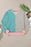 Sky Blue Stripe Colorblock Drop Shoulder Oversize Sweatshirt