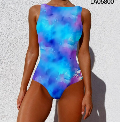 Ladies Acetate Polyester One Piece Body Shape Swimsuit