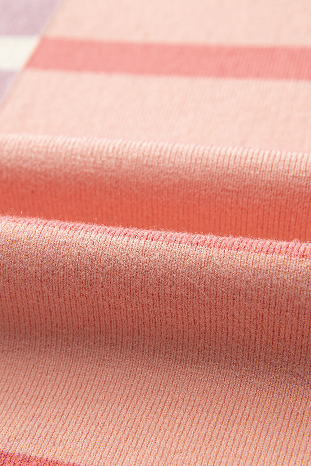 Khaki Stripe Exposed Seam Patchwork Loose Sweatshirts