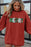 Strawberry Pink MERRY Christmas Corded Graphic Sweatshirt