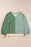 Sky Blue Stripe Colorblock Drop Shoulder Oversize Sweatshirt