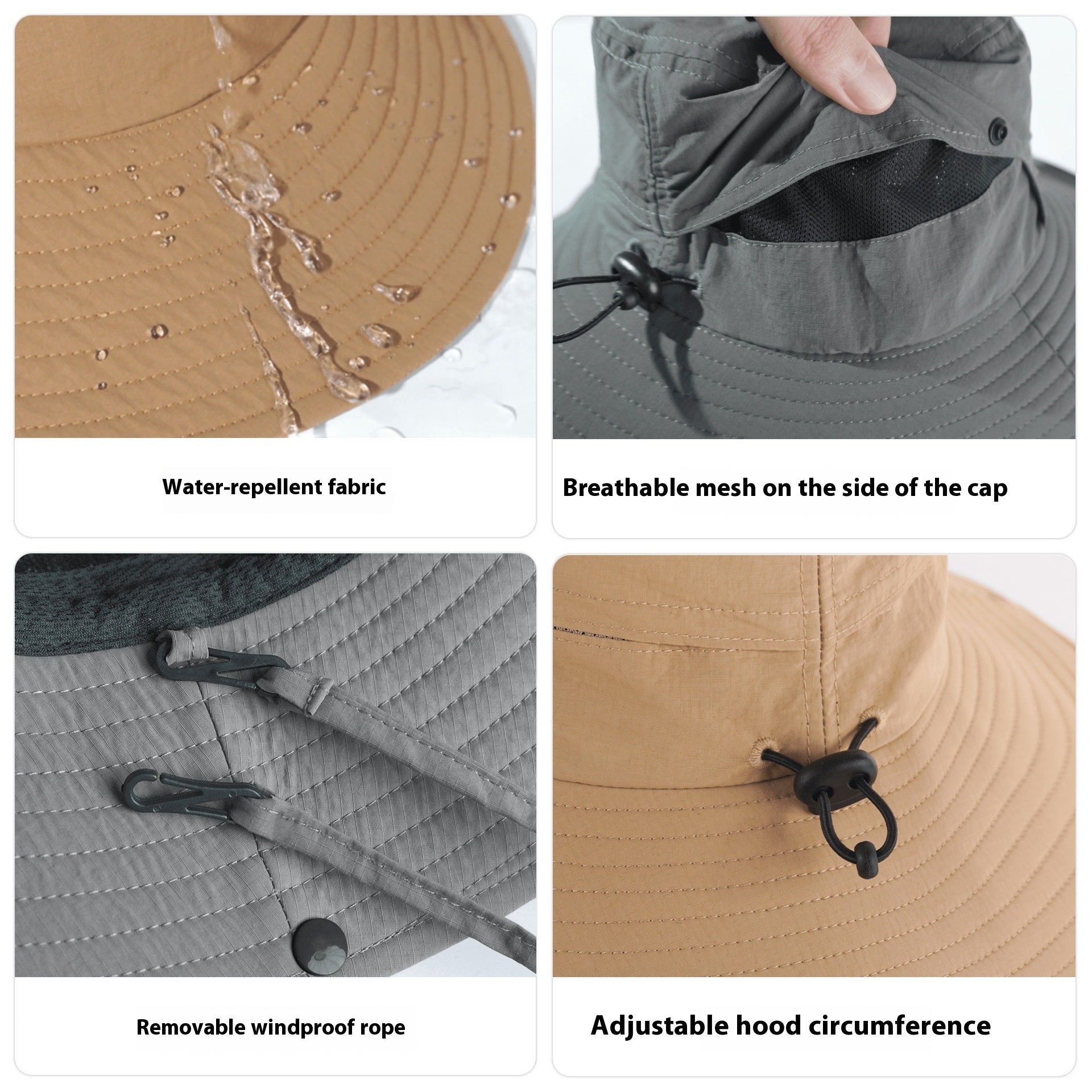 Men's Mountaineering Fishing Travel Casual Quick-drying Outdoor Sun-proof Bucket Hat